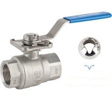 "V" KÜRELİ 2P KÜRESEL VANA | 1/4” –2” |